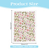 5Pcs 5 Styles Flower Pattern Ceramics Clay Water Transfer Paper AJEW-HY0002-17A-2
