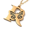 PVD Vacuum Plating 201 Stainless Steel Necklaces NJEW-R267-01R-G-3
