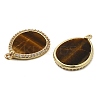 Natural Tiger Eye Pendants G-E609-03G-04-2