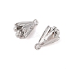 Brass Pendants with Clear Glass Rhinestone KK-N254-66P-2