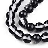 Baking Paint Transparent Glass Beads X1-DGLA-N011-8mm-10-3
