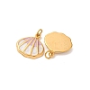 304 Stainless Steel Enamel Charms STAS-U061-04G-2