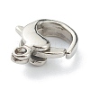 Tarnish Resistant 304 Stainless Steel Lobster Claw Clasps LS-STAS-P283-02A-P-3