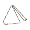 304 Stainless Steel Cable Chain Necklaces NJEW-M151-07P-2