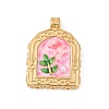 304 Stainless Steel Enamel Pendants STAS-C121-08C-G-1