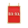 Brass Enamel Pendants KK-L251-01G-C-2