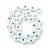 Handmade Evil Eye Lampwork Beads Strands LAMP-F024-02B-4