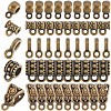 300Pcs 5 Styles Tibetan Style Alloy Tube Bails TIBE-SP0001-03AB-1