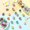 UV Plating Sport Theme Opaque Acrylic Beads OACR-CJC0019-005-5
