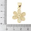 Brass Micro Pave Cubic Zirconia Pendants KK-K298-37G-3