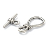 Non-Tarnish 304 Stainless Steel Toggle Clasps LS-STAS-B020-09P-1
