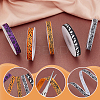 5 Rolls 5 Styles Halloween Theme Polyester Printed Grosgrain Ribbon OCOR-PH0004-42-4