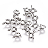Non-Tarnish 304 Stainless Steel Spring Ring Clasps STAS-F224-02P-A-1