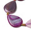 Natural Banded Agate Beads Strands G-F825-F01-01B-3