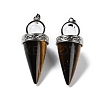 Natural Tiger Eye Pendants G-F777-06P-09-1