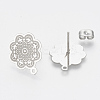 Non-Tarnish 304 Stainless Steel Stud Earring Findings STAS-S079-39B-2