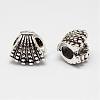 Shell Alloy European Beads PALLOY-K206-06AS-1