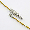 201 Stainless Steel Wire Necklace Cord X-TWIR-SW001-6-3