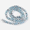 Electroplate Glass Beads Strands EGLA-A034-J8mm-M06-2