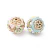 Handmade Resin Indonesia Round Beads IPDL-P005-05KCG-M-2