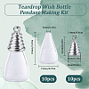 DIY Teardrop Wish Bottle Pendant Making Kit FIND-SC0006-84-2