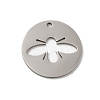 Non-Tarnish 201 Stainless Steel Pendants STAS-E206-02P-01-1