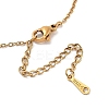 PVD Vacuum Plating 201 Stainless Steel Pendant Necklaces NJEW-R267-02J-G-3