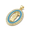 Brass Micro Pave Clear Cubic Zirconia Pendants KK-A221-03B-G-2