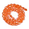 Transparent Electroplate Glass Beads Strands EGLA-T6mm-B09-2