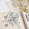 40Pcs 4 Style Tibetan Style Alloy Pendants for Teachers' Day TIBE-SC0001-80-6