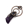 Natural Kyanite & Natural Amethyst Nuggets Big Pendants G-B149-04R-02-2