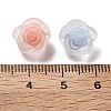 Frosted Transparent Acrylic Beads OACR-A032-17-3
