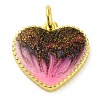 Brass Enamel Pendants KK-S401-17G-D-1