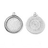 Tibetan Style Alloy Pendant Cabochon Settings LS-TIBEP-N003-71AS-3