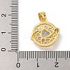 Rack Plating Brass Micro Pave Cubic Zirconia Pendants KK-G513-23A-02G-3