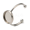 Tarnish Resistant 304 Stainless Steel Open Cuff Ring Findings STAS-H215-01B-P-1