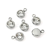 20Pcs 201 Stainless Steel Rhinestone Charms STAS-YW0002-02A-3