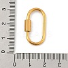 Ion Plating(IP) 304 Stainless Steel Screw Carabiner Lock Charms STAS-H107-04D-G-3