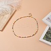 Natural Pearl & Glass Beaded Necklace for Women X-NJEW-JN04241-2