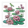 PVC Sakura Stamp DIY-WH0486-004-1