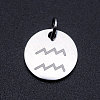Non-Tarnish 201 Stainless Steel Charms STAS-T049-T643-11P-1