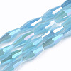 Electroplate Glass Beads Strands EGLA-S194-03A-B03-1