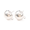 Brass Stud Earring Findings KK-G604-01S-05-1