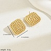 Geometric 201 Stainless Steel Stud Earrings for Women EX7341-4-1