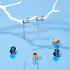 6Pcs 3 Colors 316 Stainless Steel Ear Tunnels Plugs Gauges STAS-UN0034-11D-3