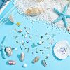 Ocean Theme Natural Shell & Resin & Plastic & Alloy Nail Art Decoration MRMJ-CP0001-34D-4