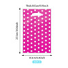 Polka Dot PET Plastic Packing Bags with Die Cut Hole Handle ABAG-TADJ0002-001E-2