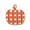 Thanksgiving Day Golden Tone Alloy Enamel Pendants ENAM-M002-01A-G-1