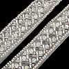 Polyester Flower Lace Trims OCOR-A007-30-1