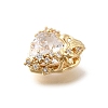 Brass Micro Pave Cubic Zirconia Pendants LS-KK-U061-03G-2